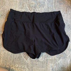 Athleta Running Free Black Shorts 3.5” L